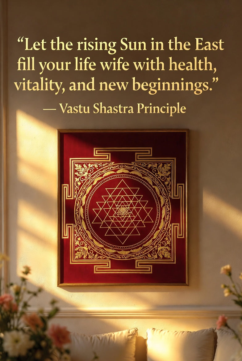 Vastu yantra sacred geometry printable for home energy balance by ShreeVastu Digital