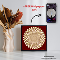 Golden Spiral Mandala Print | Sacred Geometry Wall Art | Instant Download
