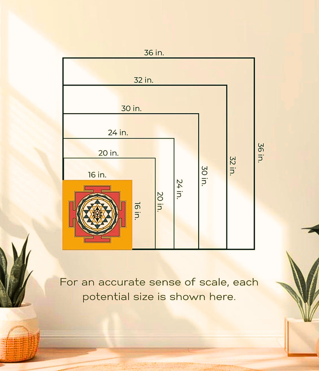 Sri Yantra for Inner Peace & Mental Clarity – Sacred Geometry Wall Art Print