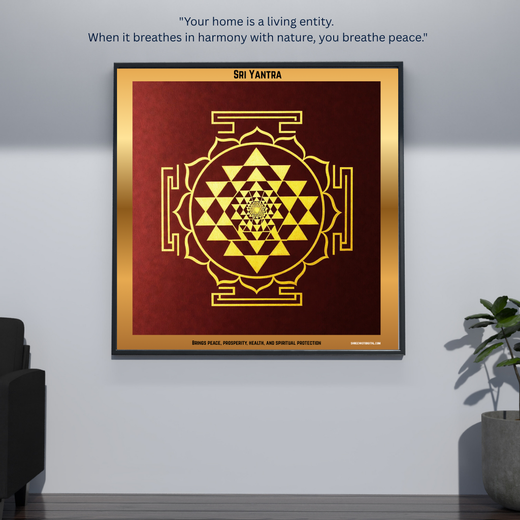 Sri Yantra for Inner Peace & Mental Clarity – Sacred Geometry Wall Art Print