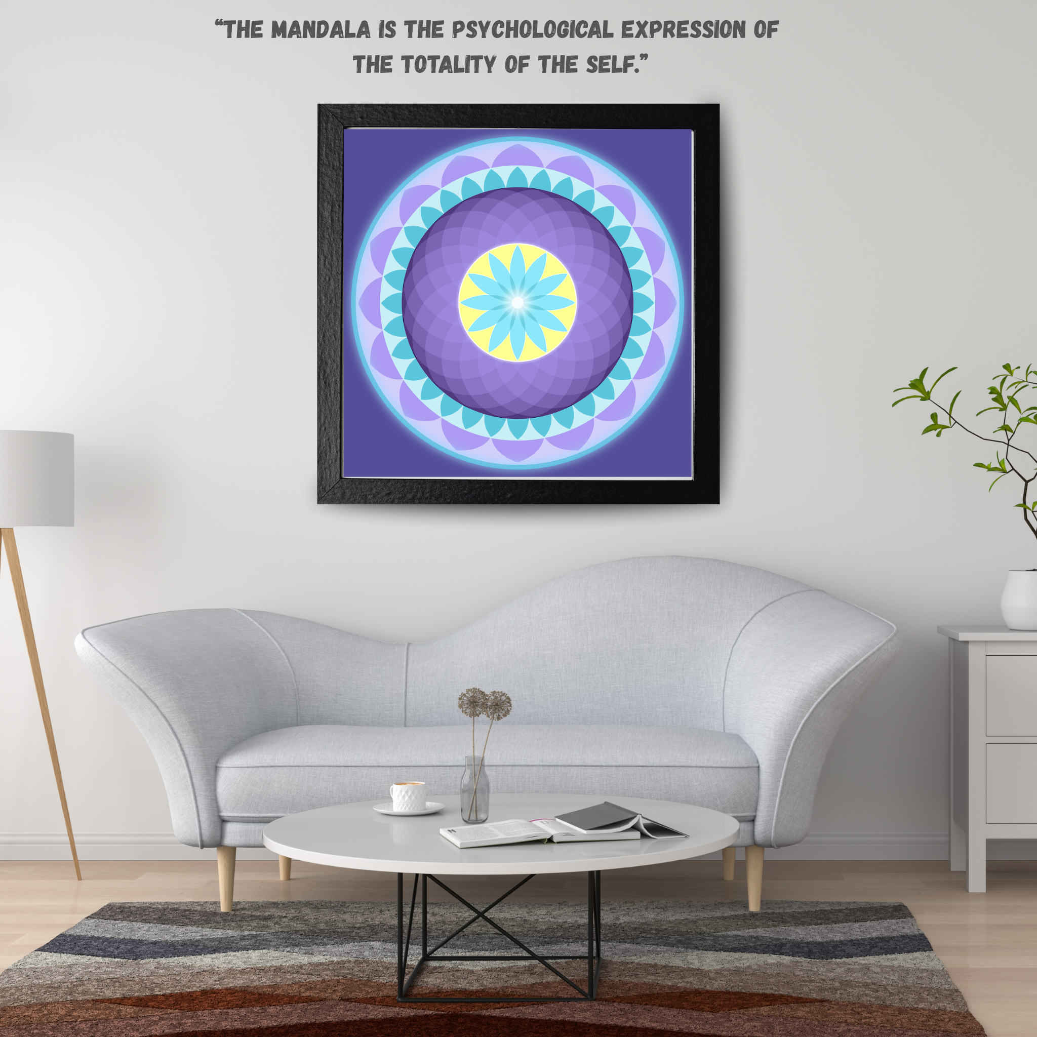 Vibrant Sacred Mandala — Instant Digital Wall Art Print