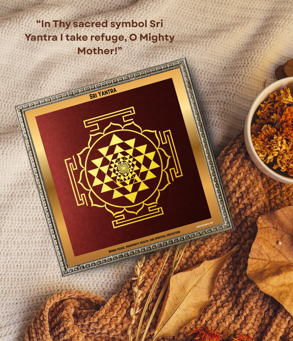 Sri Yantra for Inner Peace & Mental Clarity – Sacred Geometry Wall Art Print