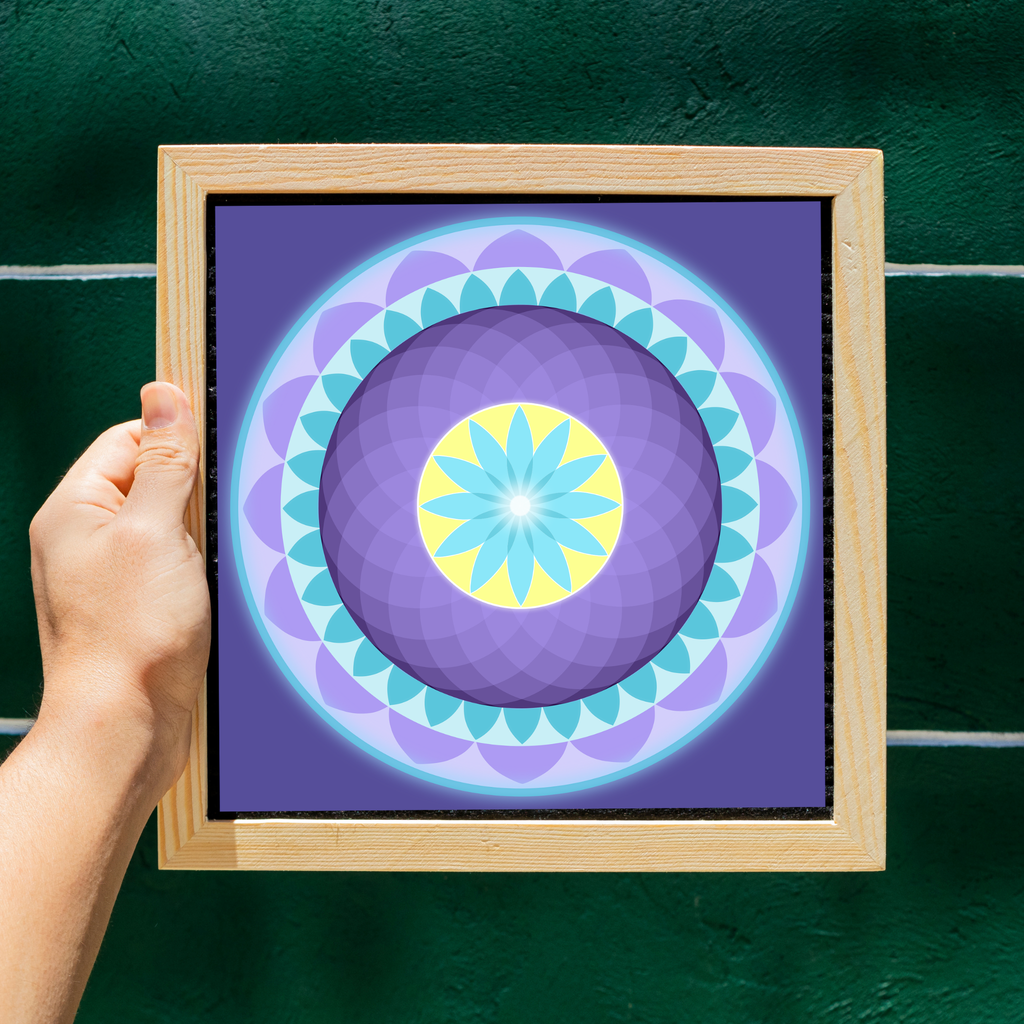 Vibrant Sacred Mandala — Instant Digital Wall Art Print