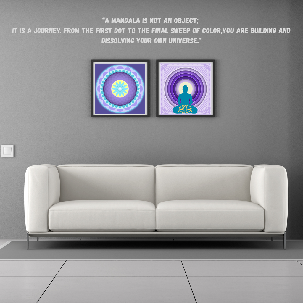Vibrant Sacred Mandala — Instant Digital Wall Art Print