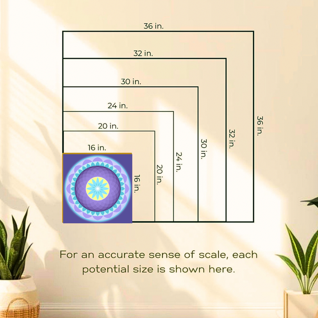Vibrant Sacred Mandala — Instant Digital Wall Art Print