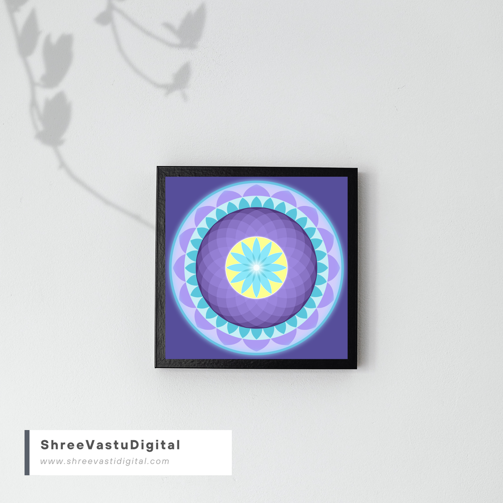 Vibrant Sacred Mandala — Instant Digital Wall Art Print
