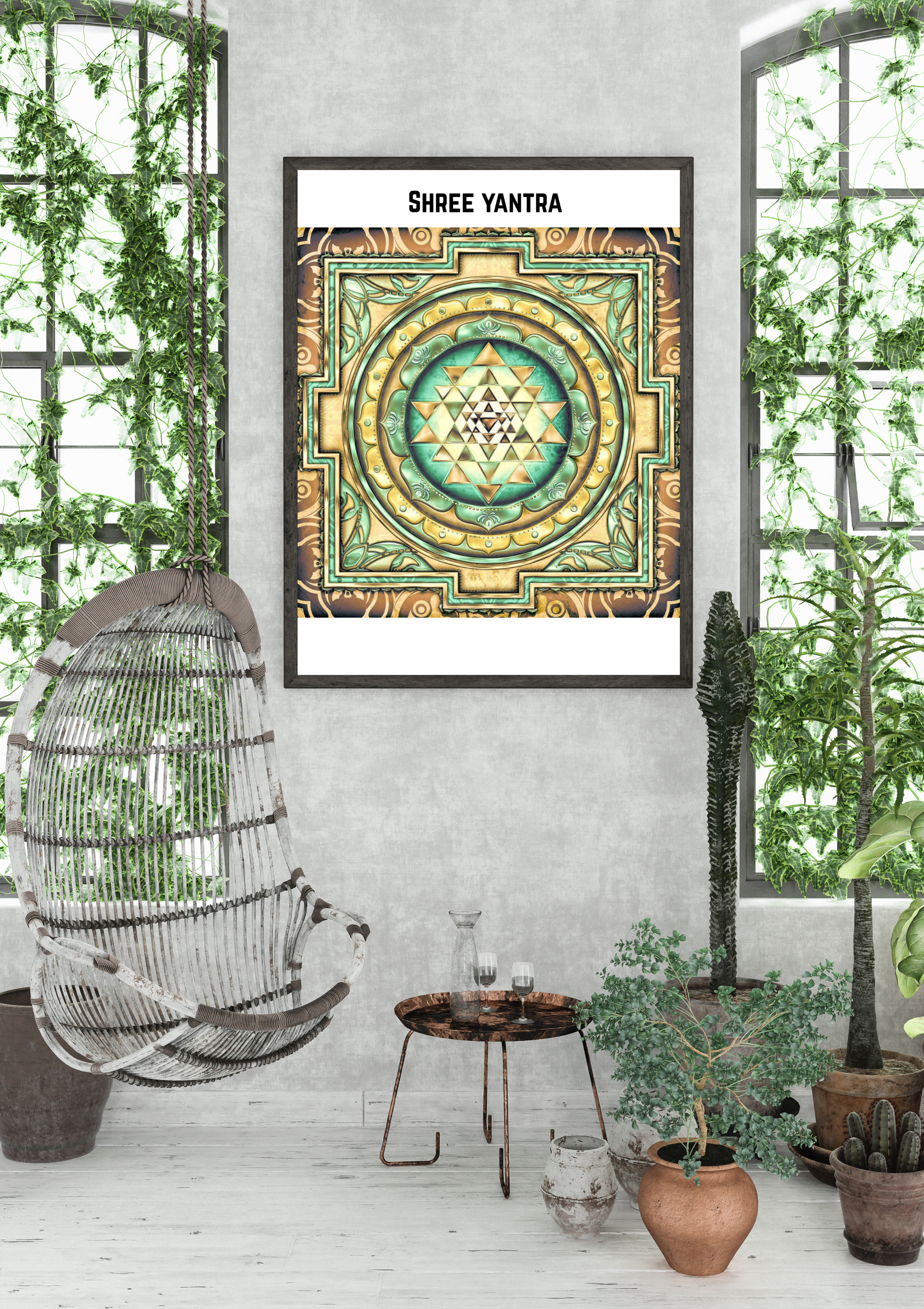 Shree Yantra Printable | Vastu Sacred Geometry Art Download