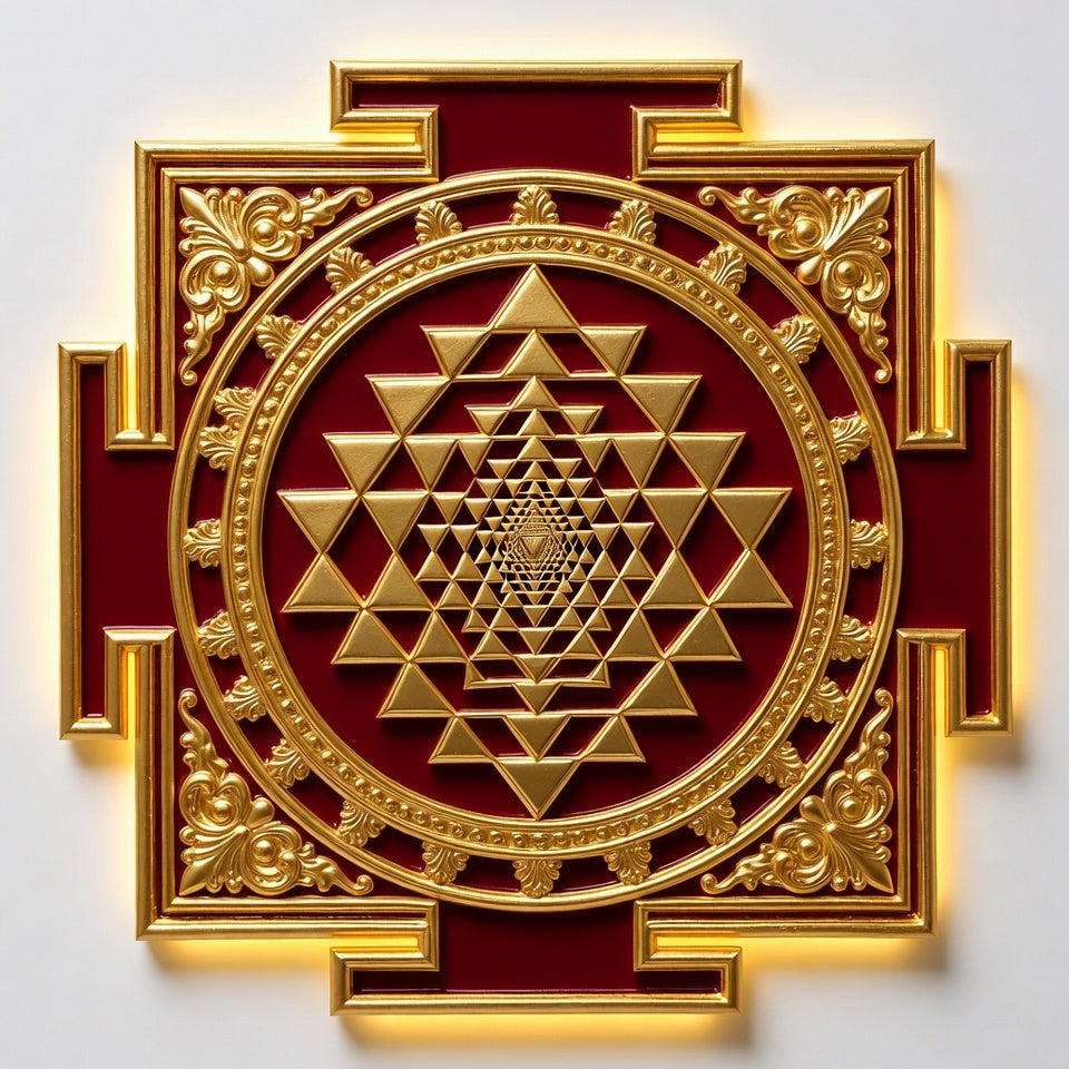 Golden Sri Yantra | Vastu Harmony & Prosperity Download